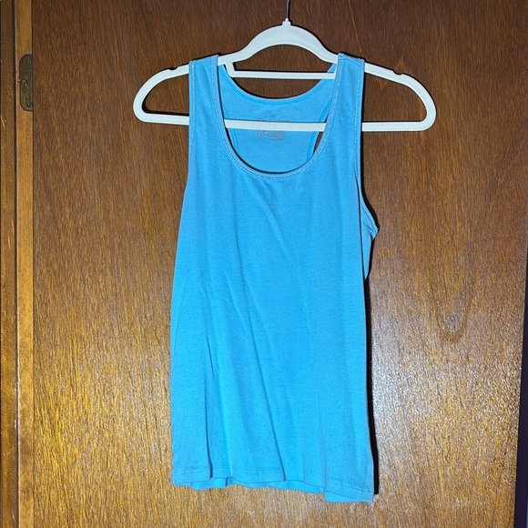 No Boundaries Tops - No Boundaries Blue Fitted Tank Top